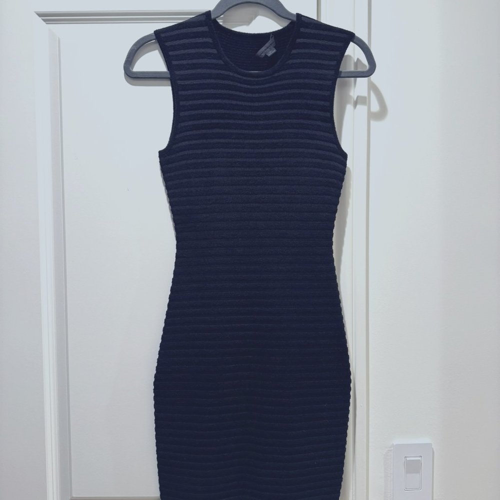 Helmut Lang Bodycon Knit Dress Black [Size Small]
